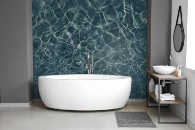 Frescoes in the bathroom